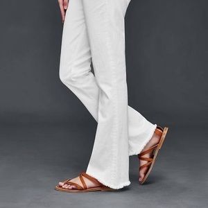 Gap White Summer Flare Jeans